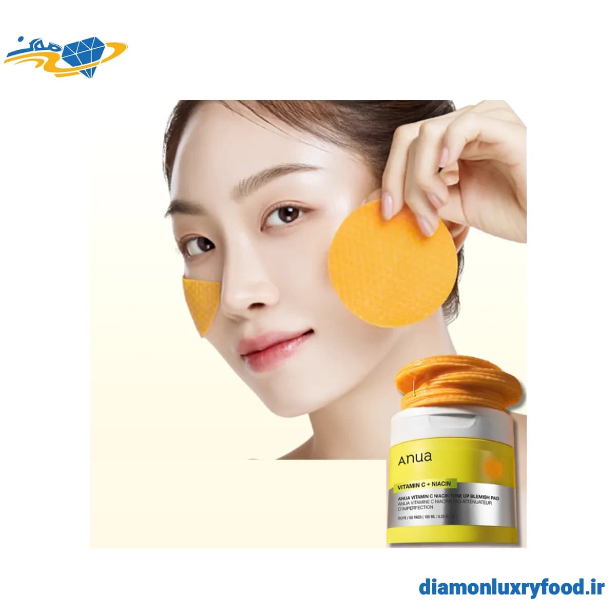 تونر پد آنوا Anua حاوی Vitamin C + Niacin حجم 185 میل — تصویر ۸