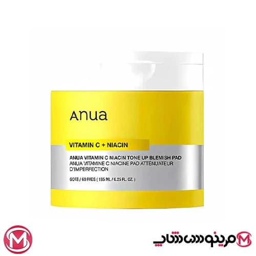 تونر پد آنوا Anua حاوی Vitamin C + Niacin حجم 185 میل — تصویر ۹