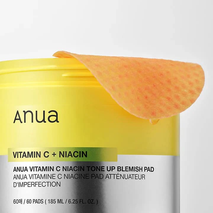 تونر پد آنوا Anua حاوی Vitamin C + Niacin حجم 185 میل — تصویر ۳