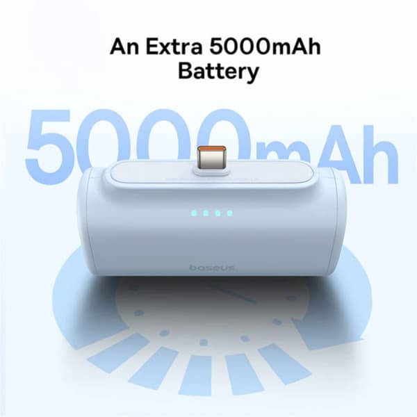 پاور بانک 5000 فست شارژ بیسوس Baseus Compact Fast Charging IP Edition — تصویر ۳