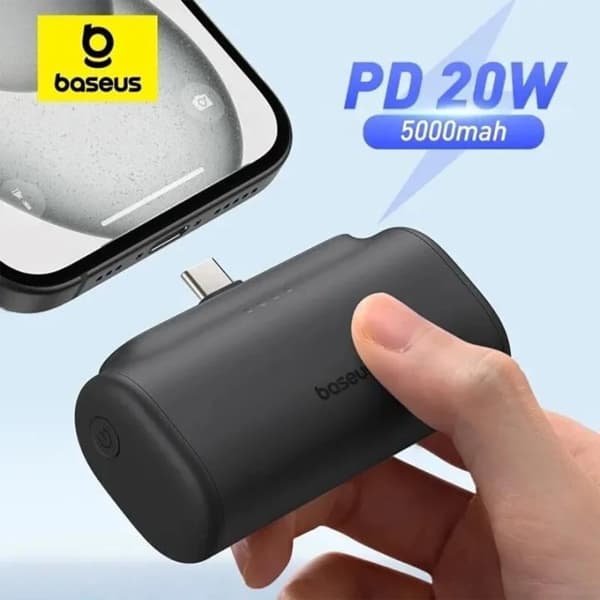 پاور بانک 5000 فست شارژ بیسوس Baseus Compact Fast Charging IP Edition — تصویر ۴