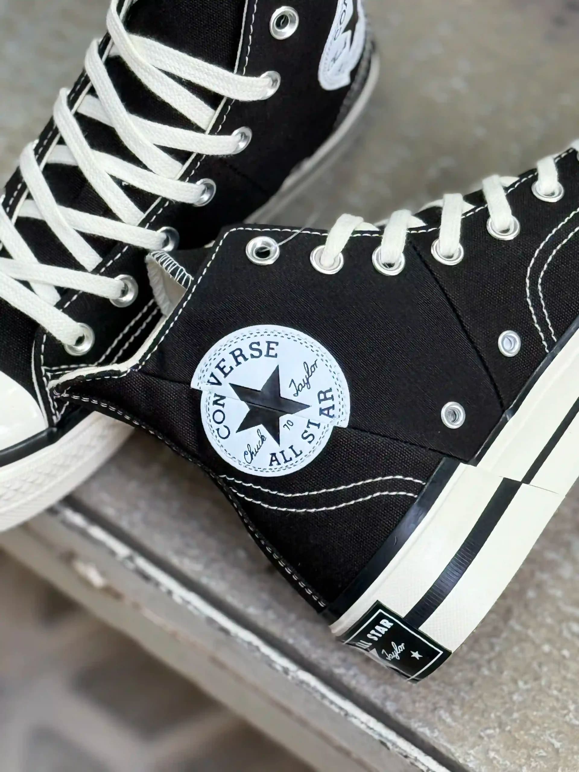 کانورس چاک 70 پلاس سبز آبی سفید ساقدار – Converse Chuck 70s Plus white blue green — تصویر ۱۲