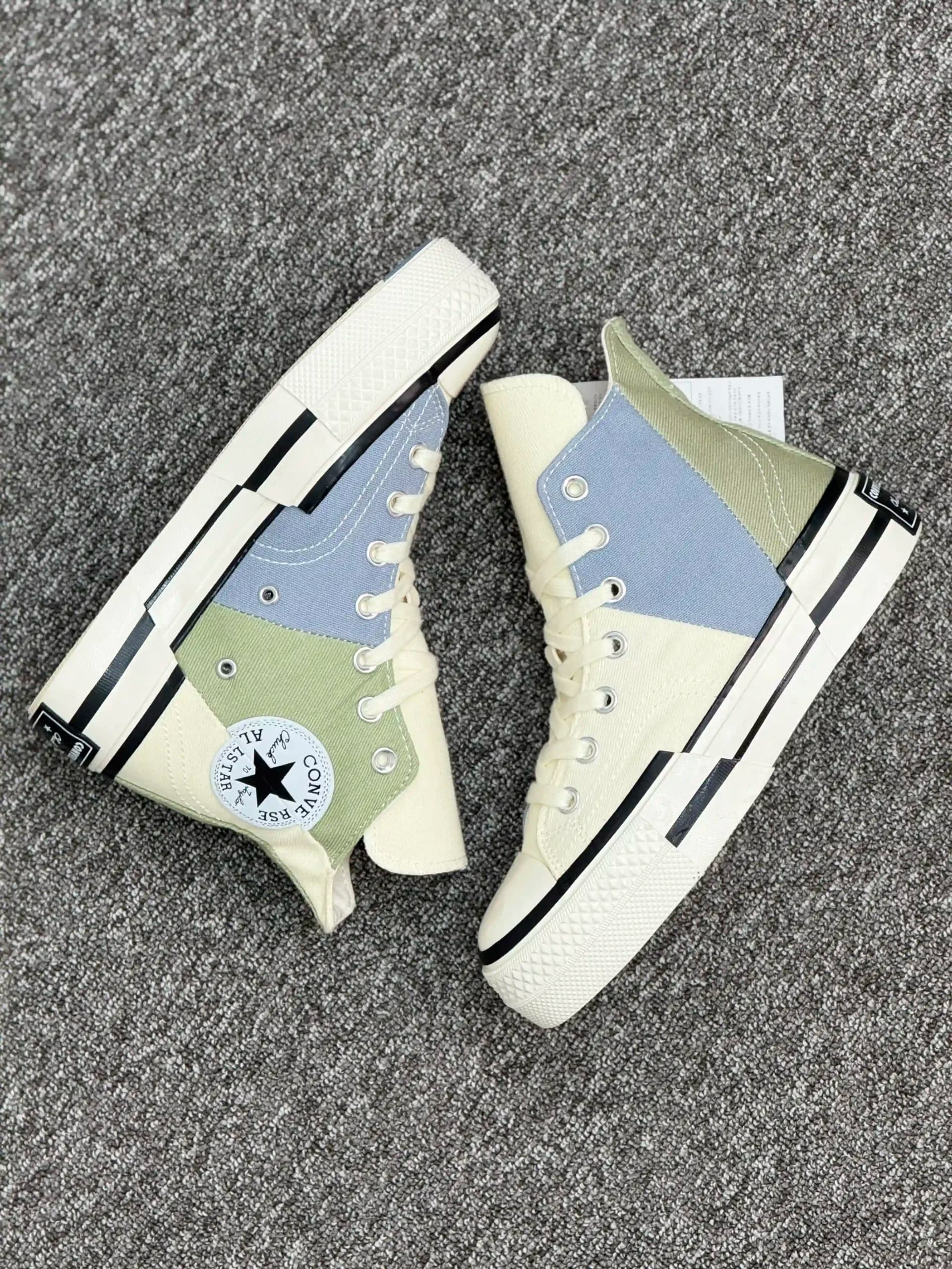 کانورس چاک 70 پلاس سبز آبی سفید ساقدار – Converse Chuck 70s Plus white blue green — تصویر ۲
