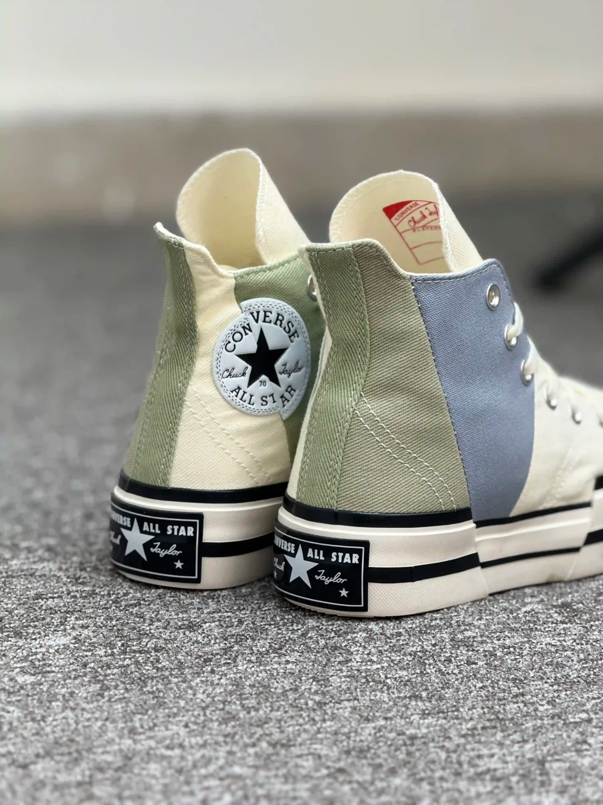 کانورس چاک 70 پلاس سبز آبی سفید ساقدار – Converse Chuck 70s Plus white blue green — تصویر ۷
