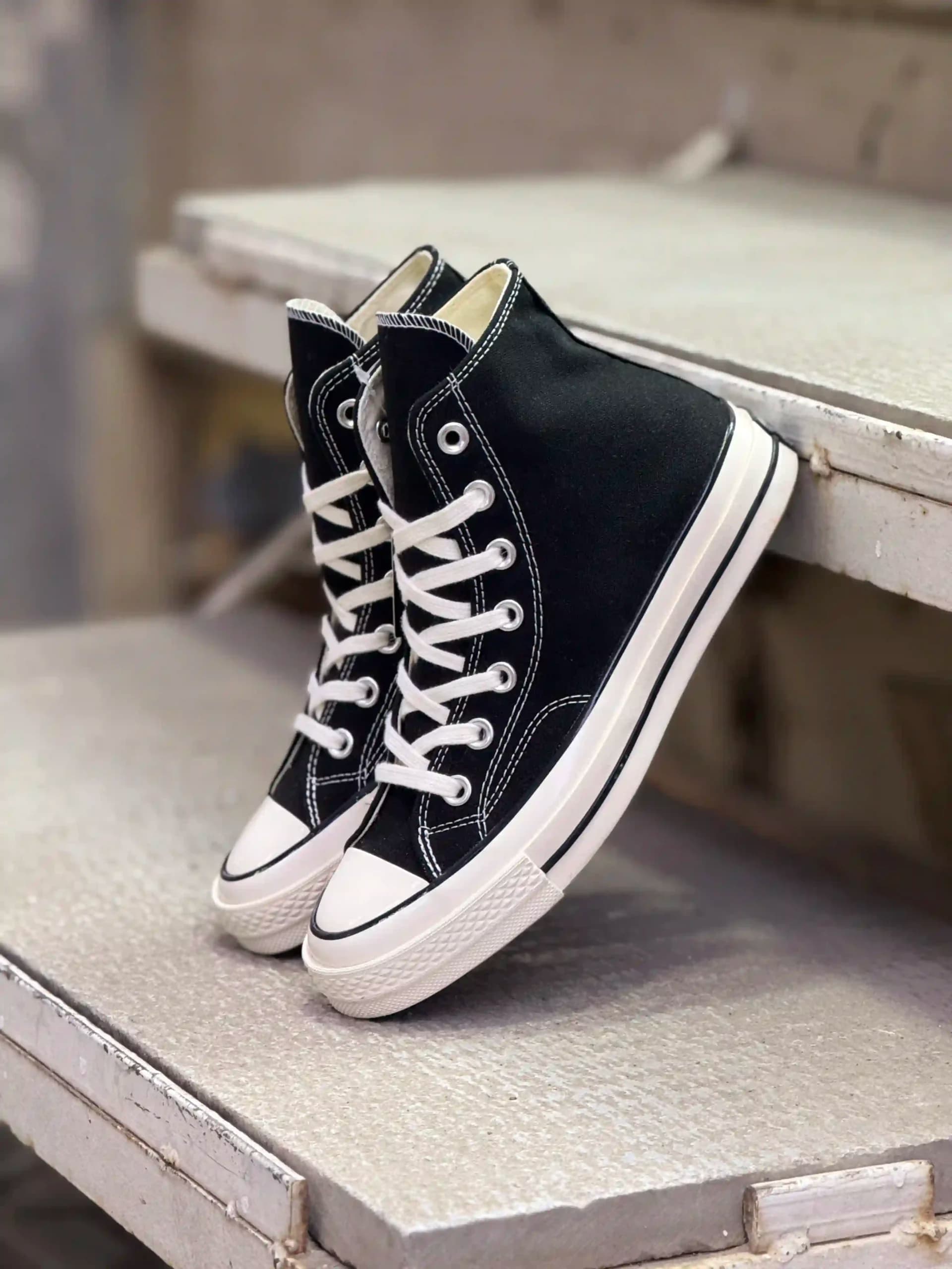 کانورس ساقدار مشکی – Converse Chuck 70 high black — تصویر ۱۰