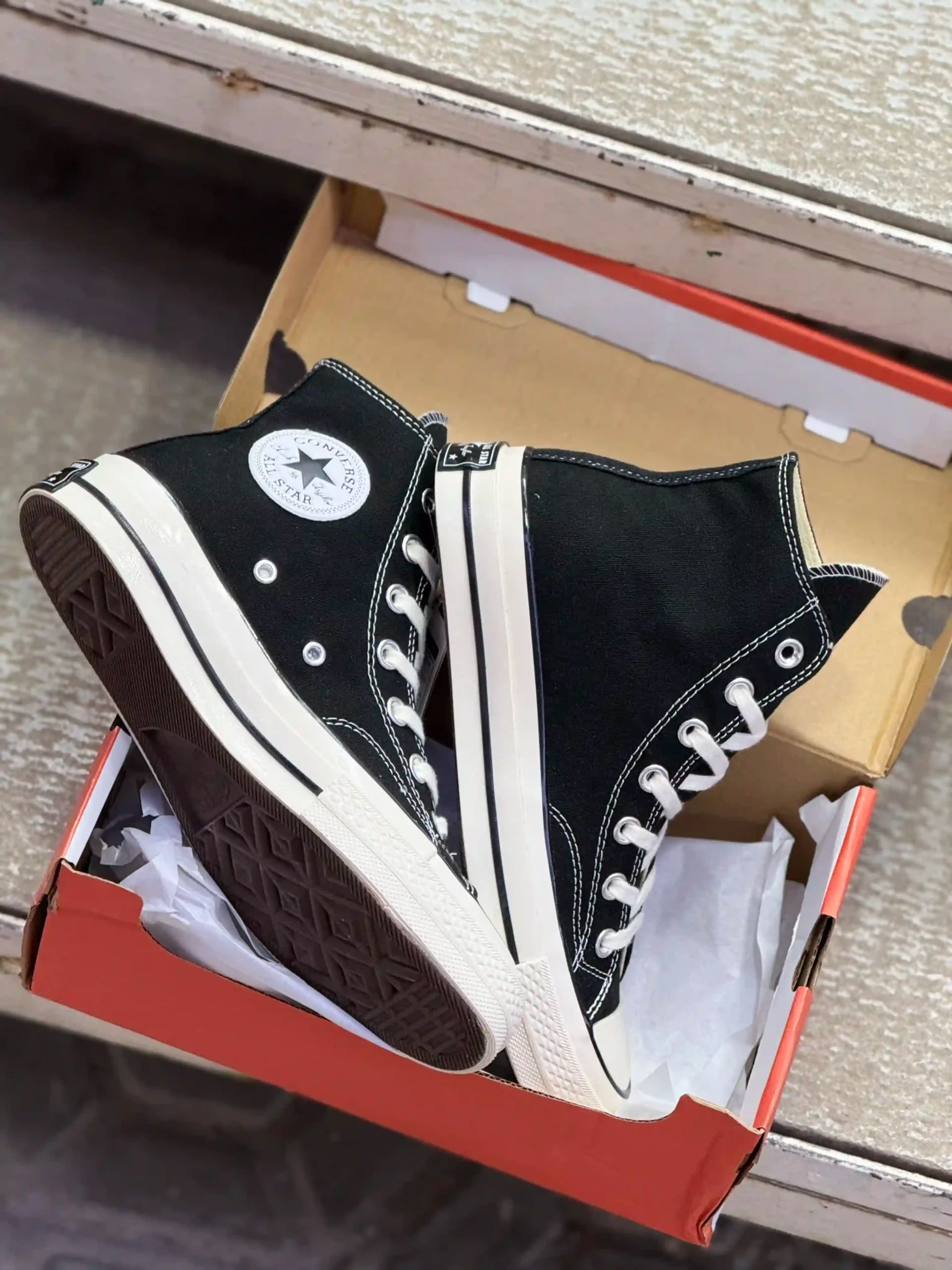 کانورس ساقدار مشکی – Converse Chuck 70 high black — تصویر ۱۲