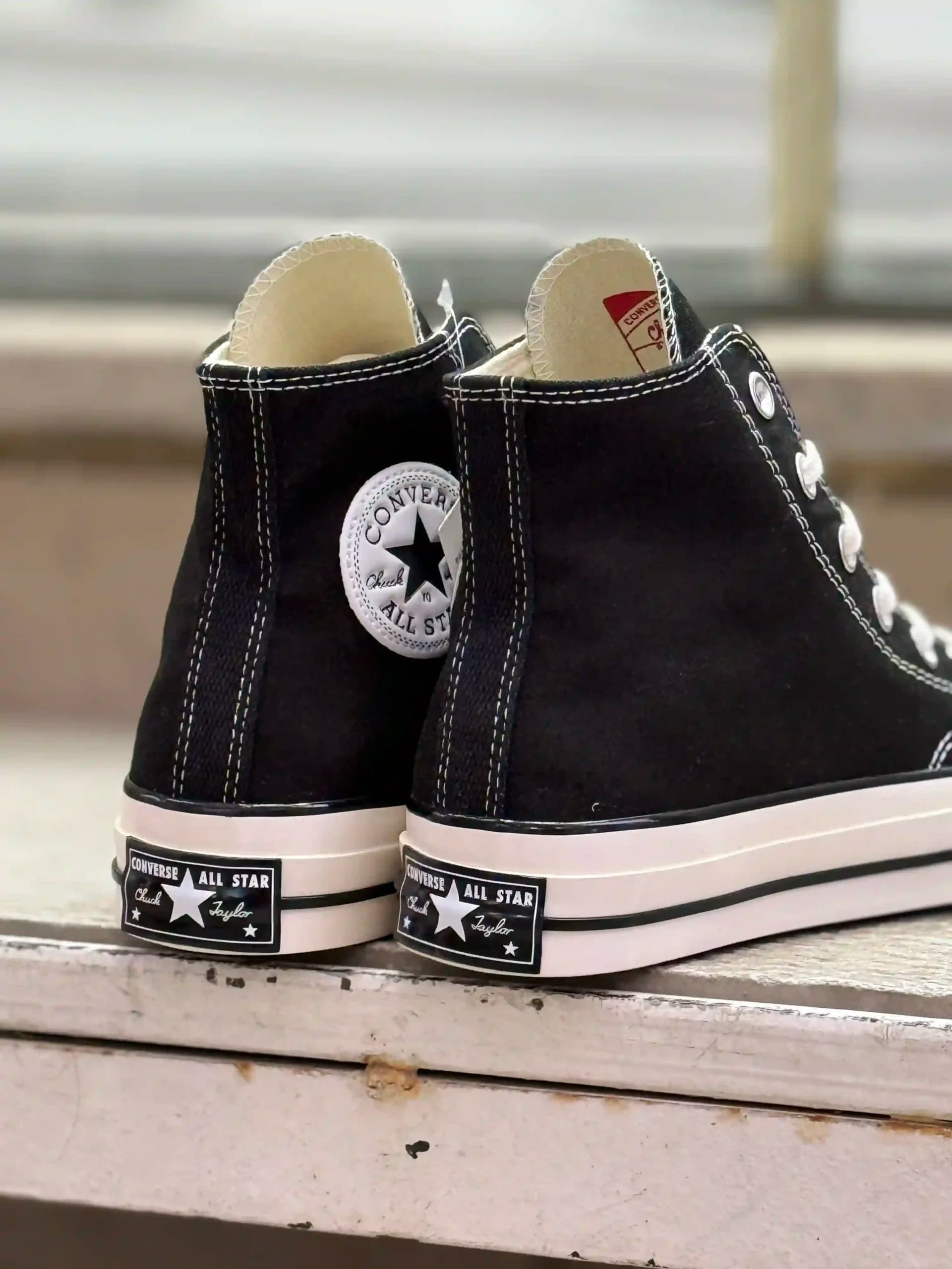 کانورس ساقدار مشکی – Converse Chuck 70 high black — تصویر ۹