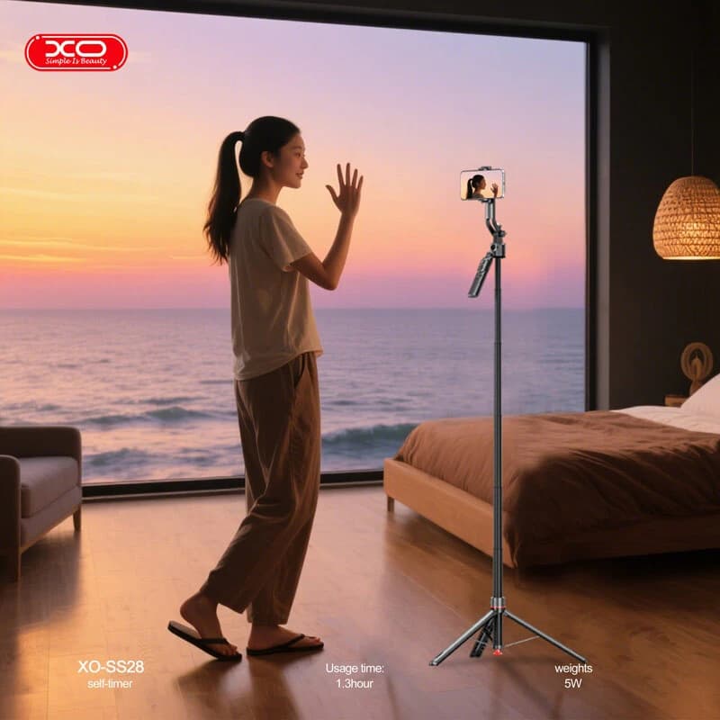 سه پایه و مونوپاد گیمبال ایکس او XO-SS28 — تصویر ۶