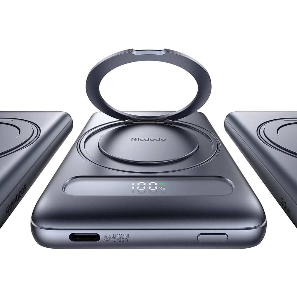 پاوربانک وایرلس مگنتی 10000 مک دودو Mcdodo Meta Ultra-Thin Magnetic MC-8371 — تصویر ۶
