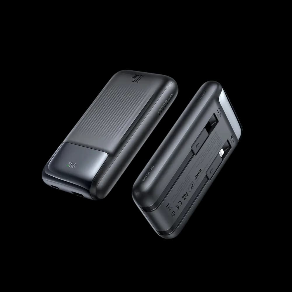 پاوربانک 10000 با کابل 22.5 وات مک دودو Mcdodo Built in Cables Power Bank MC-024