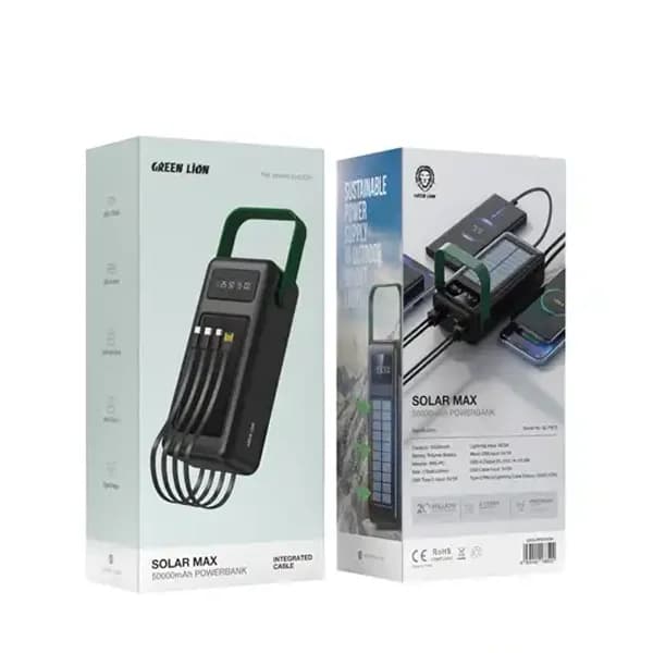 پاوربانک خورشیدی 50000 گرین لاین Green Lion Solar Max Power Bank GNSLRPB50K — تصویر ۱۲