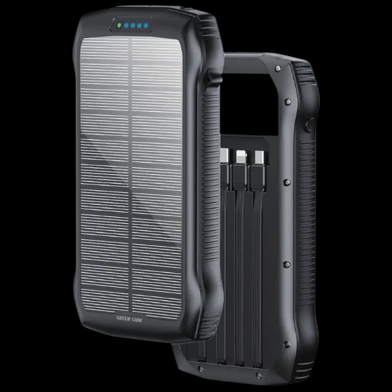 پاوربانک خورشیدی 20000 گرین لاین Green Lion Solar Force GNSOLF20PBBK