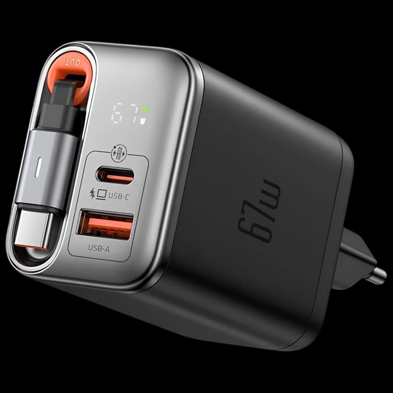 آداپتور 67 وات با کابل تایپ سی مک دودو Mcdodo FreeGo GaN Charger CH-4100