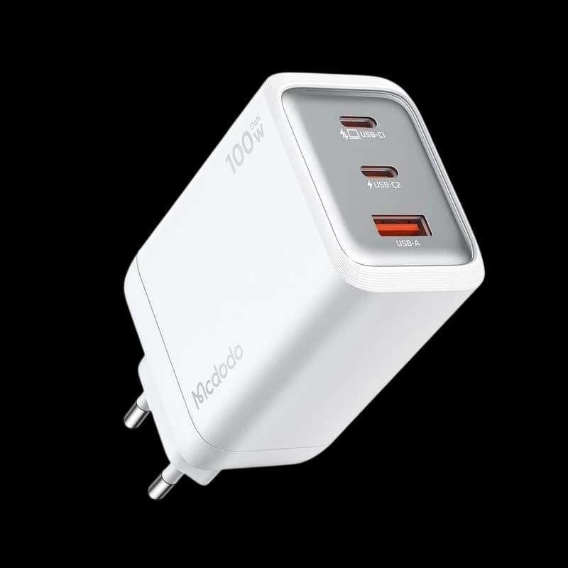 آداپتور شارژ 3 پورت 100 وات مک دودو Mcdodo Gana Mini CH-012 — تصویر ۴