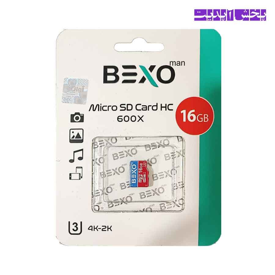رم میکرو (کارت حافظه) 16 گیگ بکسو من BEXO man U3 4k-2k