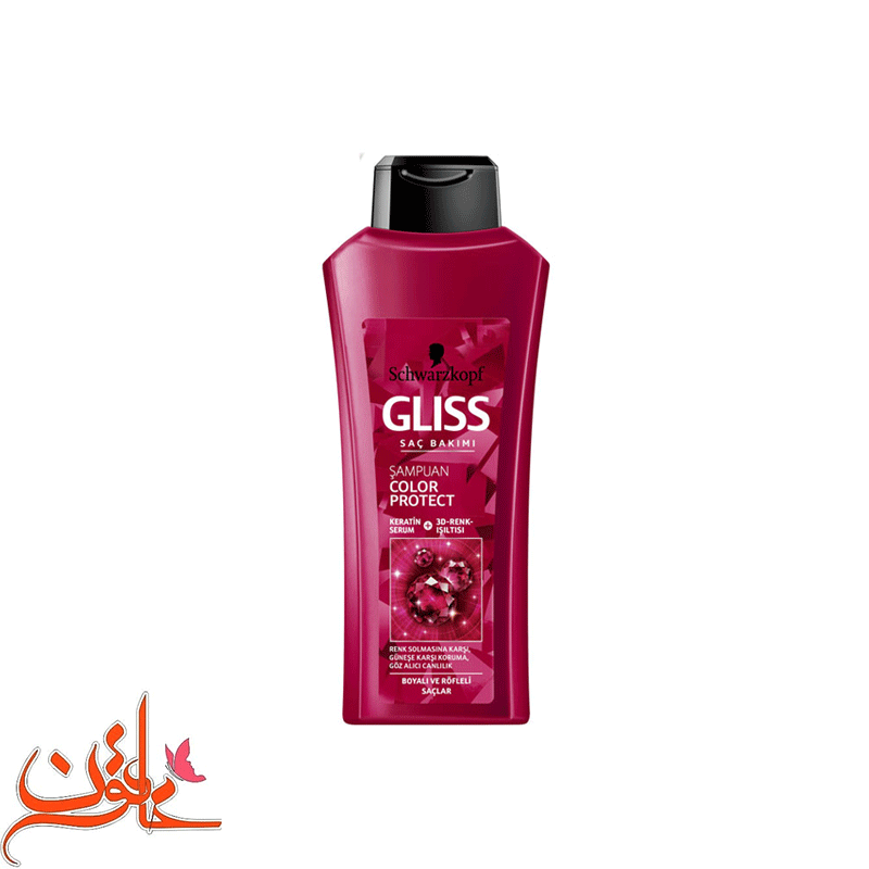 شامپو گلیس قرمز مناسب موهای رنگ شده مدل COLOR PROTECT حجم 500 میلی لیتر — تصویر ۴