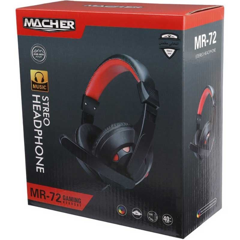 هدفون سیم دار مچر مدل MR-72 ا Macher MR-72 Headset کد 6452