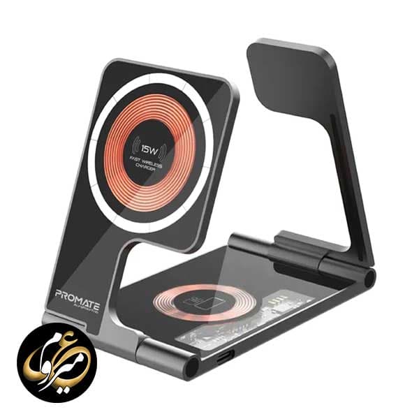 شارژر بی سیم پرومیت مدل Promate AURAFOLD-TRIO