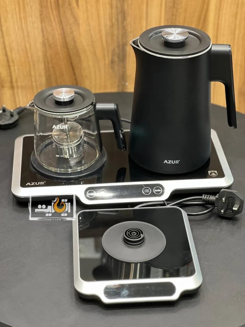 چایی ساز کنارهمی و روهمی آزور مدل AZUR AZ-682 — تصویر ۵