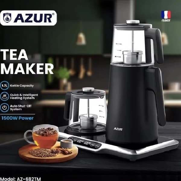 چایی ساز کنارهمی و روهمی آزور مدل AZUR AZ-682 — تصویر ۸