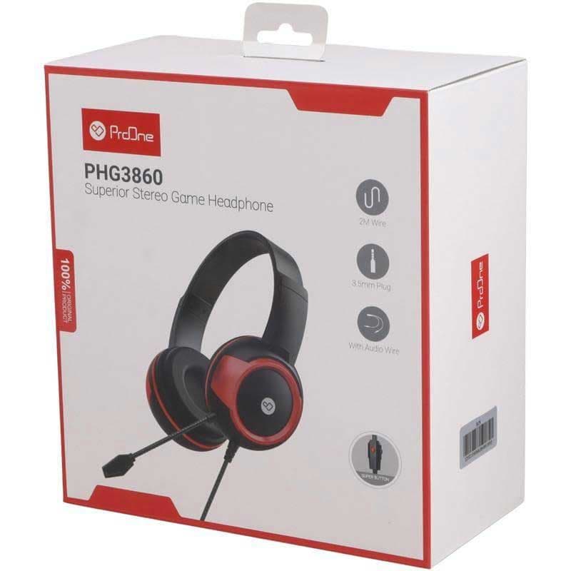 هدست گیمینگ سیم دار پرووان PHG3860 ا ProOne PHG3860 Gaming Headset کد 6546