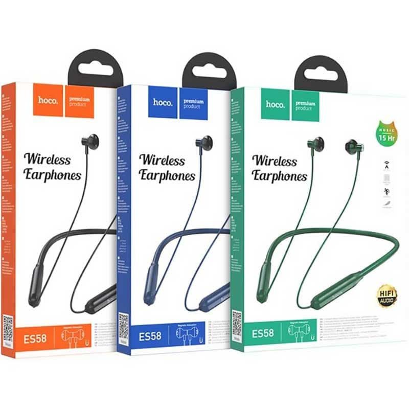 هدست گردنی هوکو مدل ES58 ا HOCO ES58 Sound tide wireless earphones کد 6560 — تصویر ۵
