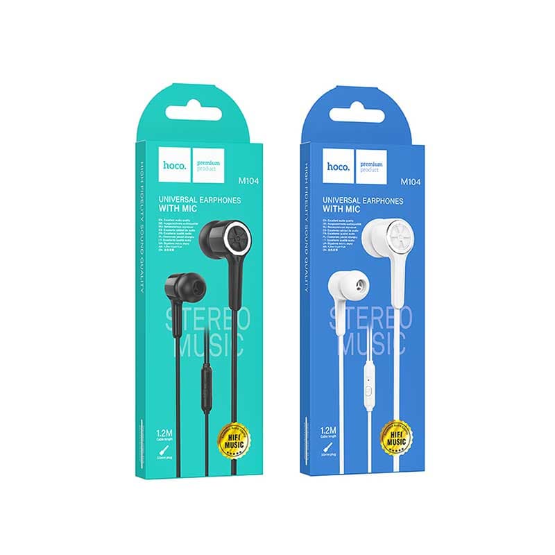 هندزفری سیمی هوکو مدل M104 ا Wire control earphones with microphone M104 HOCO کد 6563