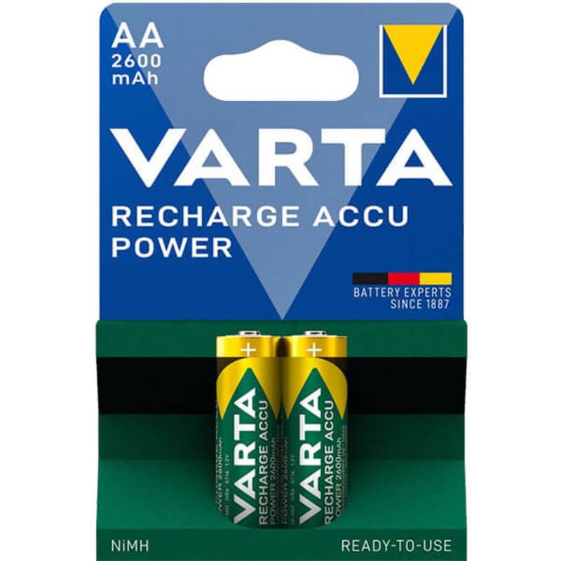 باطری قلمی شارژی وارتا Varta 2600mAh (2عددی) کد 6670 — تصویر ۵