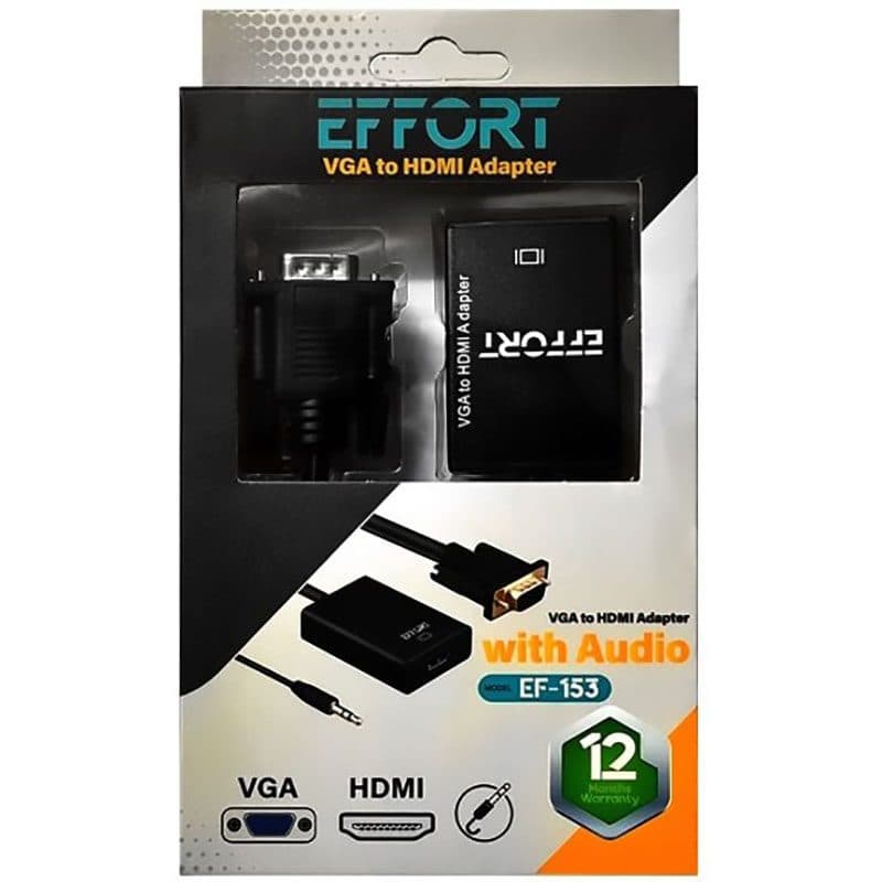تبدیل ایفورت VGA TO HDMI 153 ا EFFORT VGA TO HDMI 153 کد 0560 — تصویر ۲