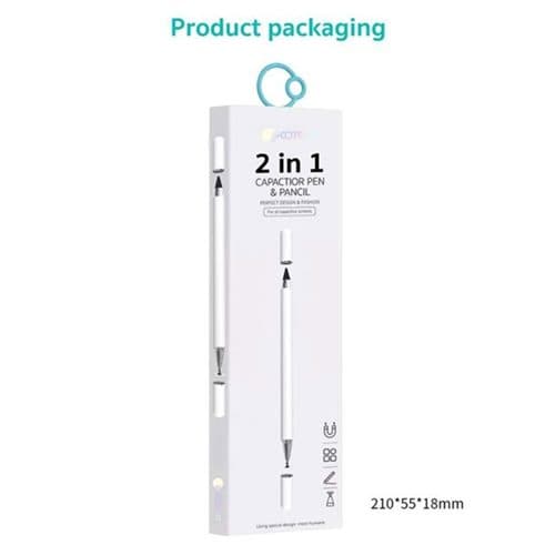 قلم لمسی دو سر کوتتسی Coteetci 2IN1 capacitive pen 62003 کد 6367 — تصویر ۲