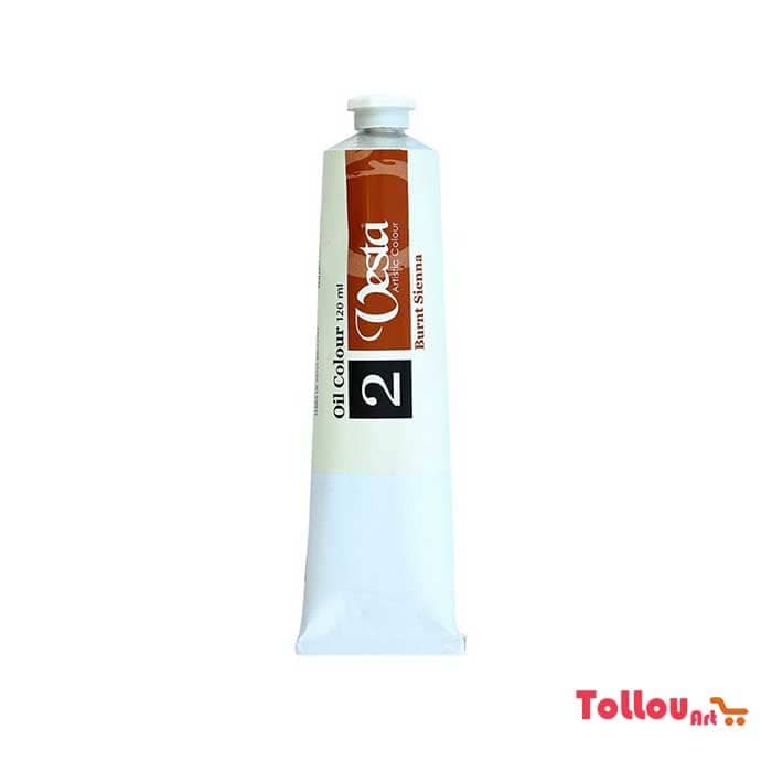 رنگ روغن وستا Burnt Sienna 2 حجم 120 میل