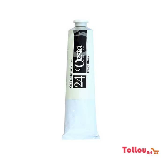 رنگ روغن وستا Ivory Black 24 حجم 120 میل