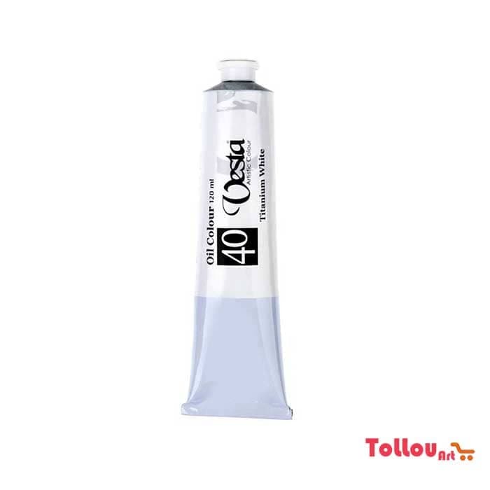 رنگ روغن وستا Titanium White 40 حجم 120 میل