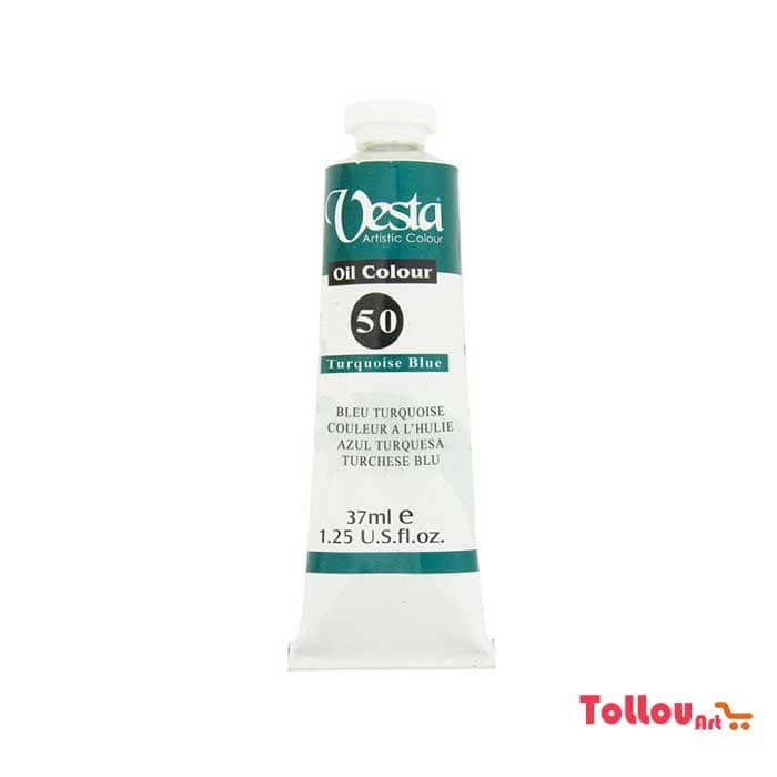 رنگ روغن وستا Turquoise Blue 50 حجم 37 میل — تصویر ۴
