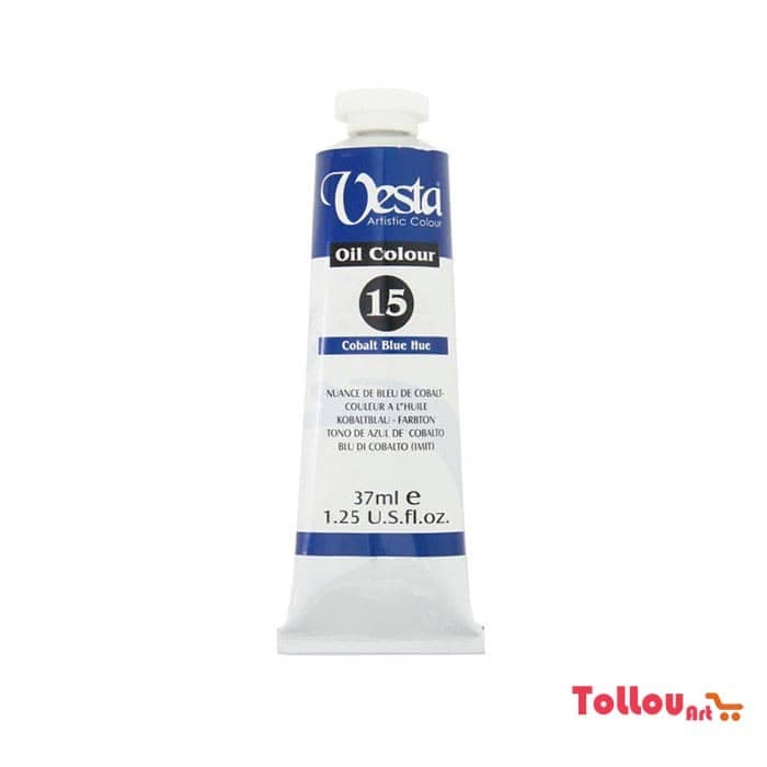 رنگ روغن وستا Cobalt Blue Hue 15 حجم 37 میل