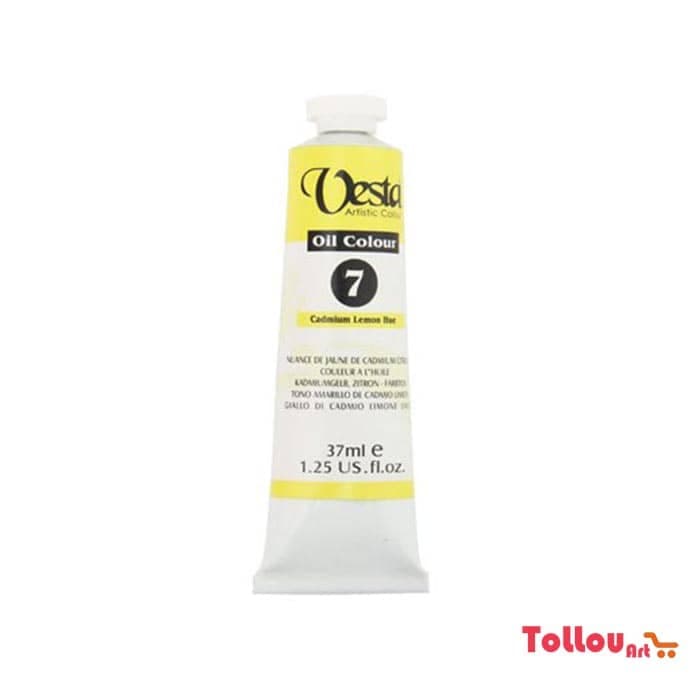 رنگ روغن وستا Cadmium Lemon Hue 7 حجم 37 میل