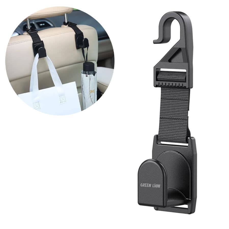 آویز پشت صندلی خودرو 2 عددی گرین لاین Green Lion Car Headrest Hook Organizer