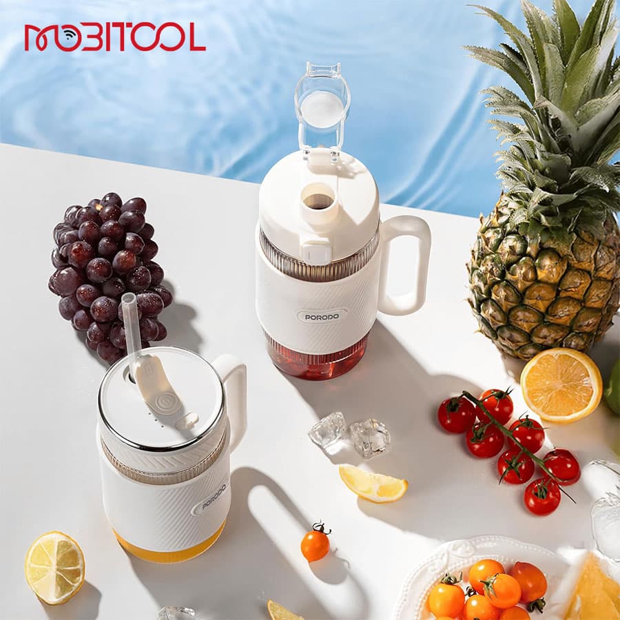 مخلوط کن شارژی دو لیوانه پرودو Porodo Portable Dual-Cup Smoothie Blender PDGCZ0710 — تصویر ۵
