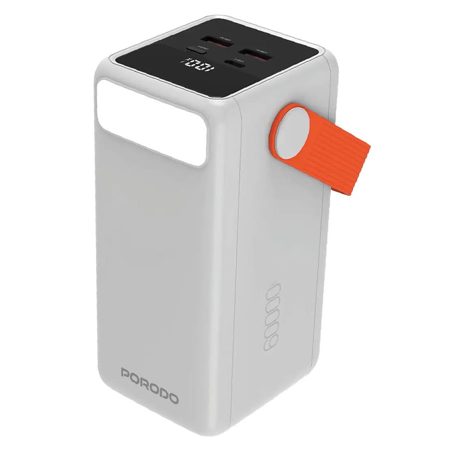 پاوربانک 60000 و چراغ قوه پرودو Porodo PortaPower 60000mAh Power Bank PDPBXRT60