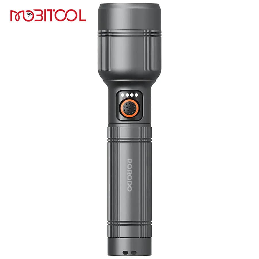 چراغ قوه شارژی 1200 لومن پرودو Porodo Lumalite 1200 Rechargeable Flashlight PDFL5101 — تصویر ۴