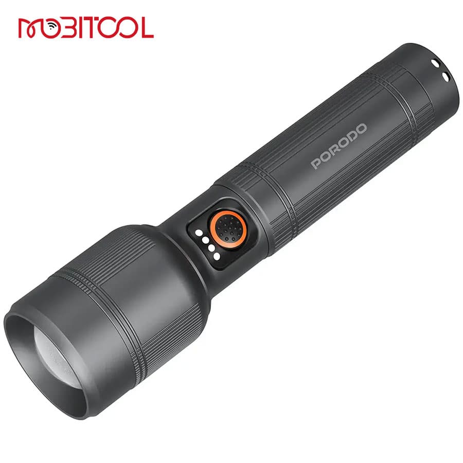 چراغ قوه شارژی 1200 لومن پرودو Porodo Lumalite 1200 Rechargeable Flashlight PDFL5101 — تصویر ۵