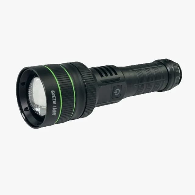 چراغ قوه شارژی ضد آب 3000 لومن گرین لاین Green Lion Hyper Ray Pro LED Torch — تصویر ۱۲