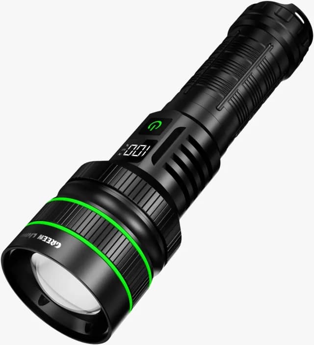 چراغ قوه شارژی ضد آب 3000 لومن گرین لاین Green Lion Hyper Ray Pro LED Torch — تصویر ۱۱