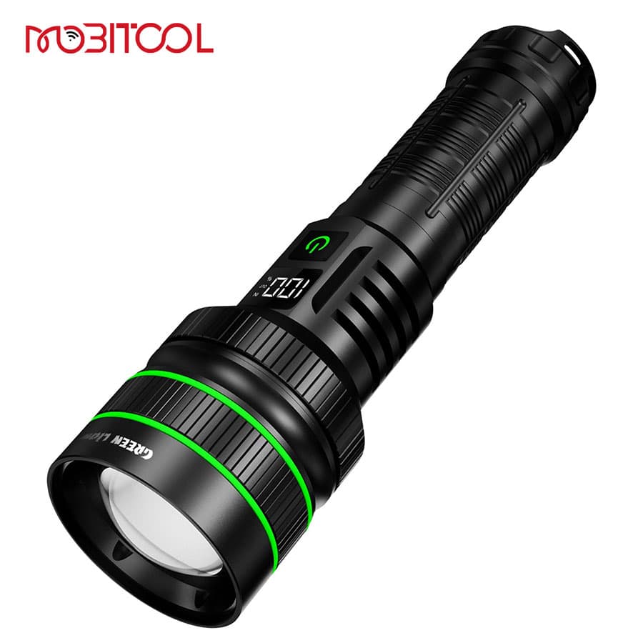 چراغ قوه شارژی ضد آب 3000 لومن گرین لاین Green Lion Hyper Ray Pro LED Torch — تصویر ۳