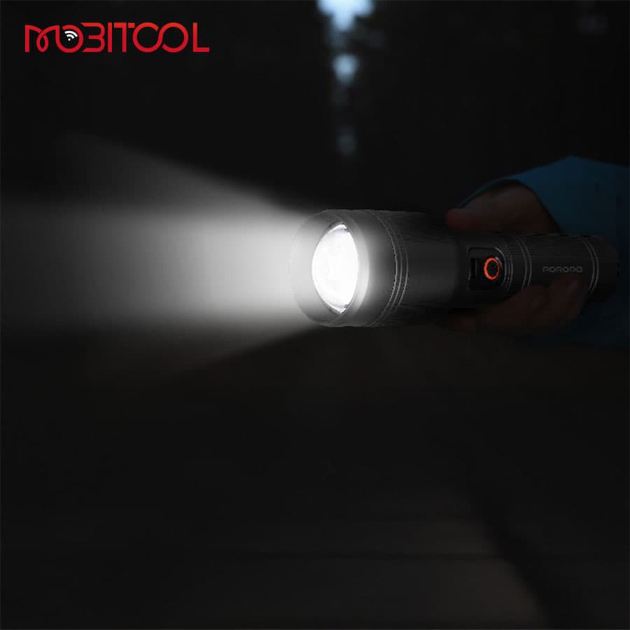 چراغ قوه شارژی 2600 لومن پرودو Porodo Lumalite 2600 Rechargeable Flashlight PDFL9972 — تصویر ۴