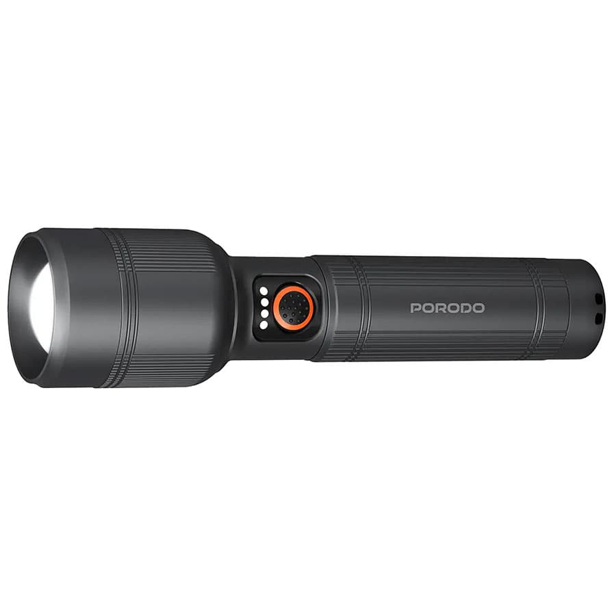 چراغ قوه شارژی 150 لومن پرودو Porodo Lumalite 150 Rechargeable Flashlight PDFL2101
