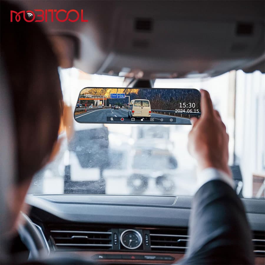 آینه دوربین دار Full HD خودرو پرودو Porodo Mirror Camera Full HD Recording LFS086 — تصویر ۶