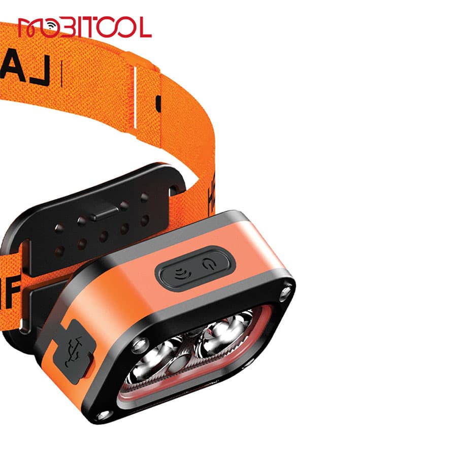 چراغ پیشانی شارژی و سنسور دار پرودو Porodo Wave-Sensor Rechargeable LED Headlamp PDHDG08 — تصویر ۳