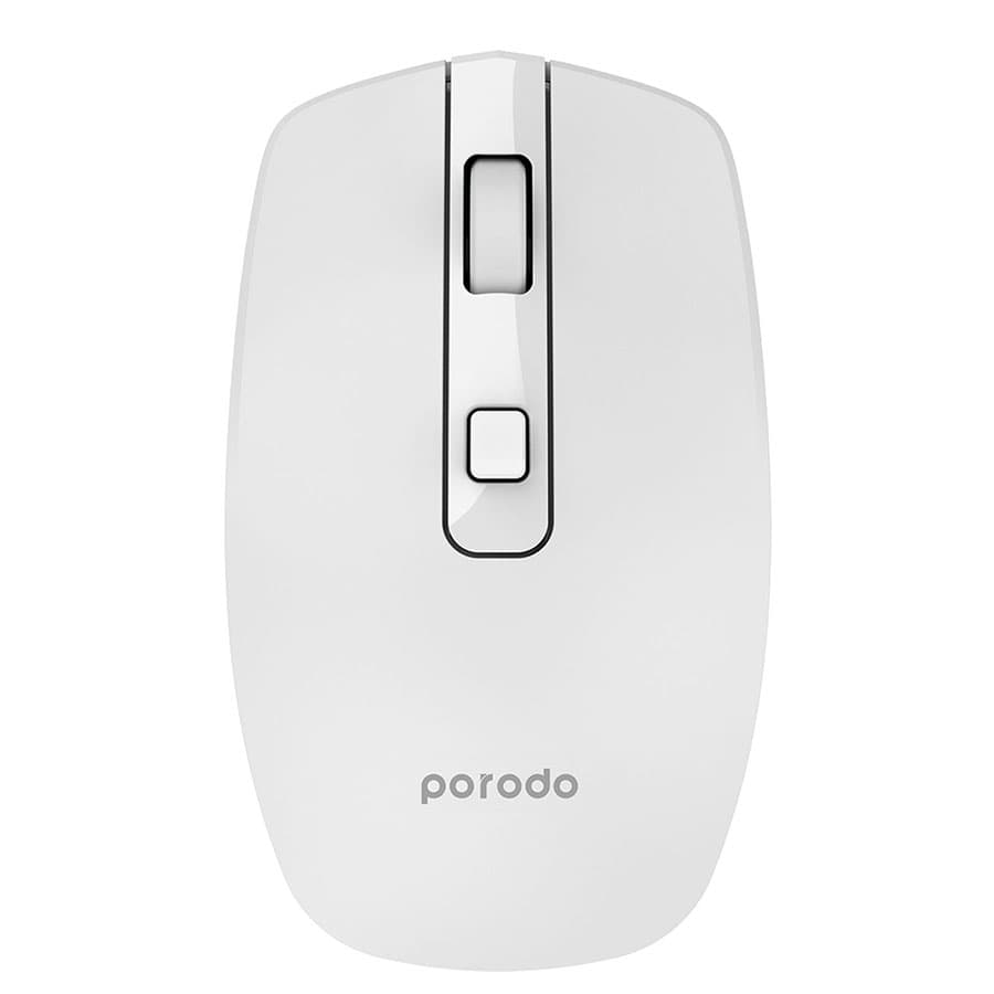 موس بی سیم دو حالته شارژی پرودو Porodo 2.4G Wireless and Bluetooth Rechargeable Mouse 1600DPI PD-WBRM16 — تصویر ۲