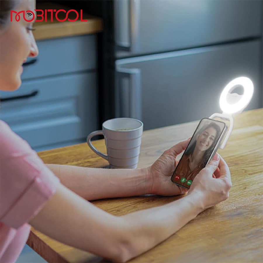 رینگ لایت سلفی مگنتی موبایل پرودو Porodo Snapbright Magnetic LED Fill Light PDLFSTSL800 — تصویر ۸